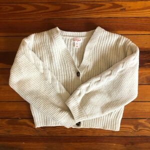 Cat & Jack: Girls Ecru Cardigan, Size 5T
